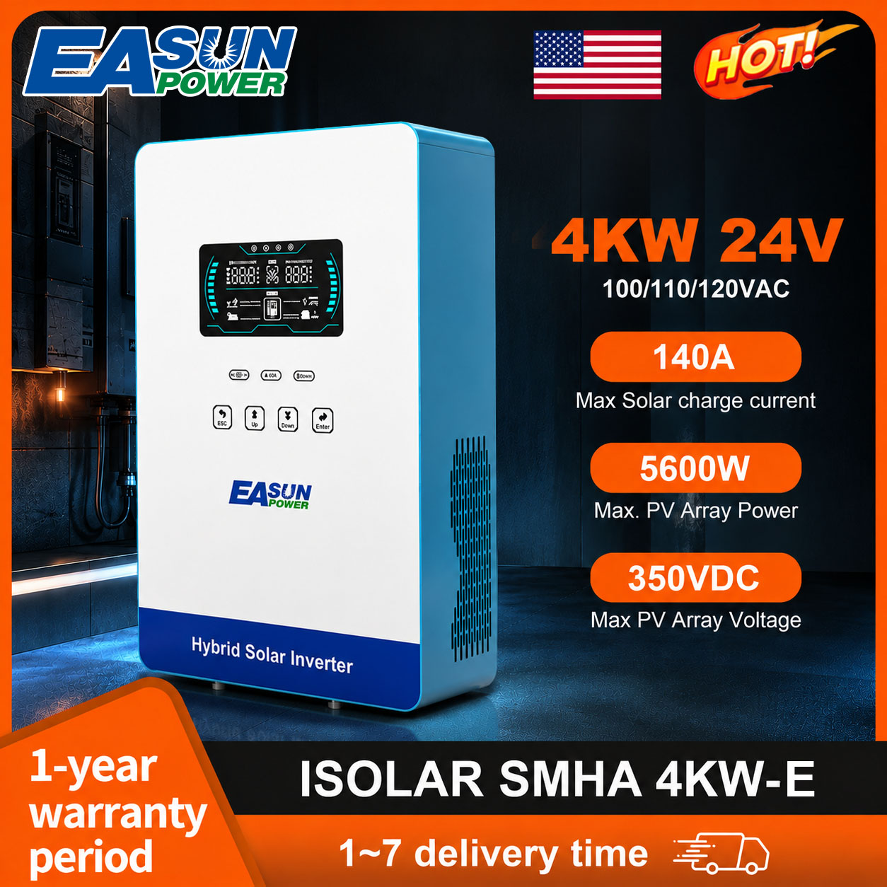 Grid Tie Inverter Limiter 2000W - Inversor Solar EASUN POWER de 4KW