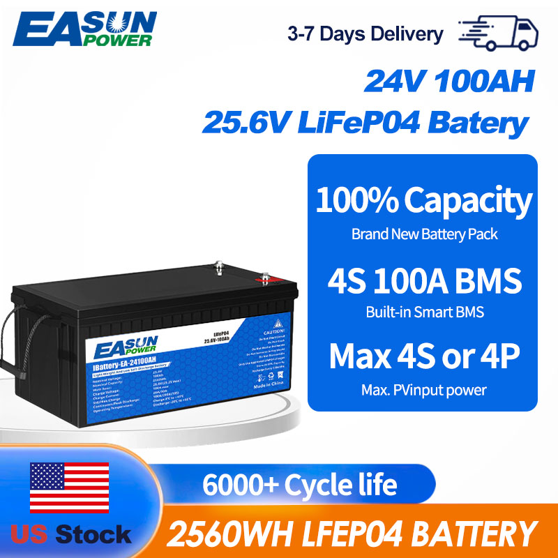 Grid Tie Inverter Limiter 2000W - Batería de Litio LiFePO4 Easun Power