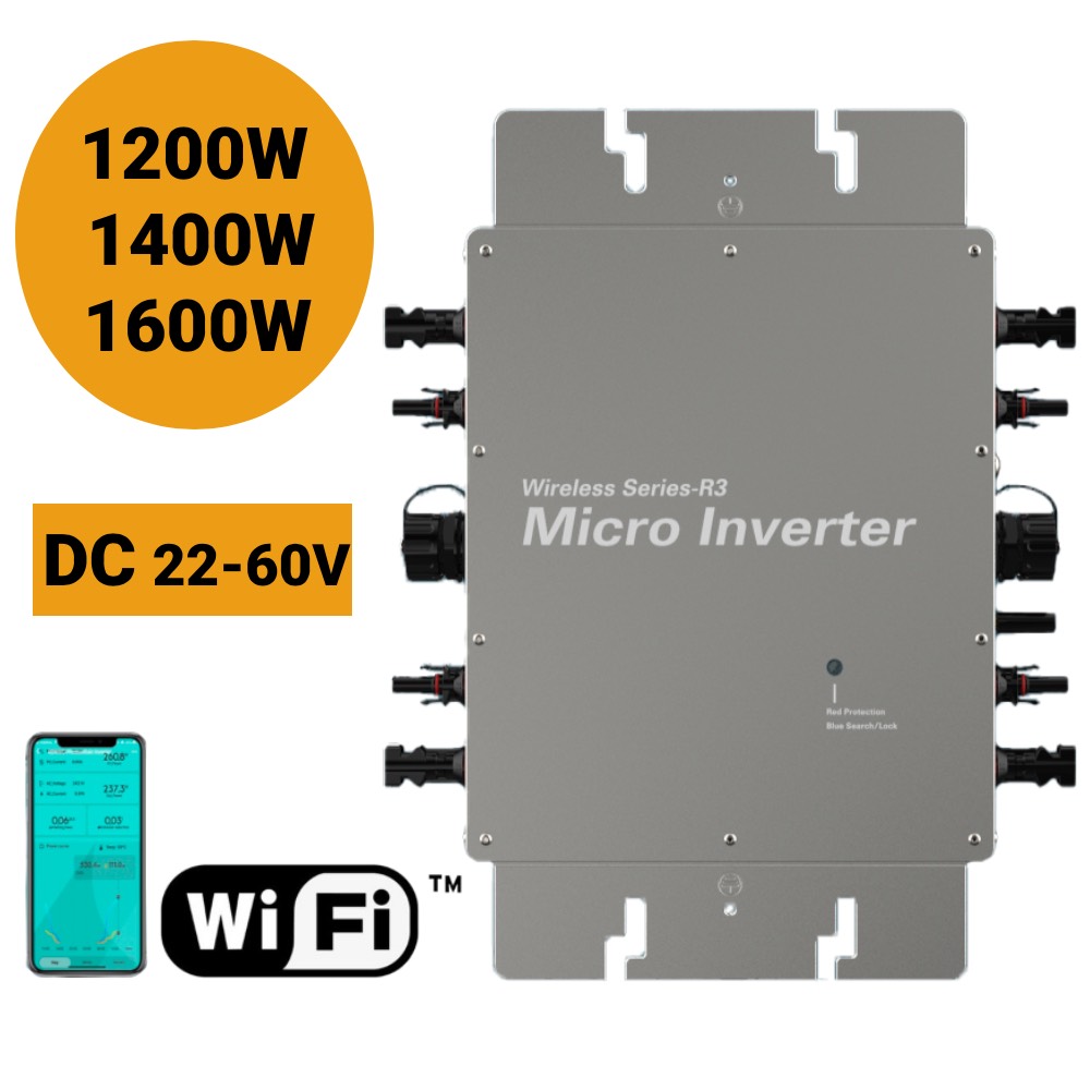 Microinversor Solar de conexió - Micro Inverter 1400W Solar Grid Tie reseña y precio
