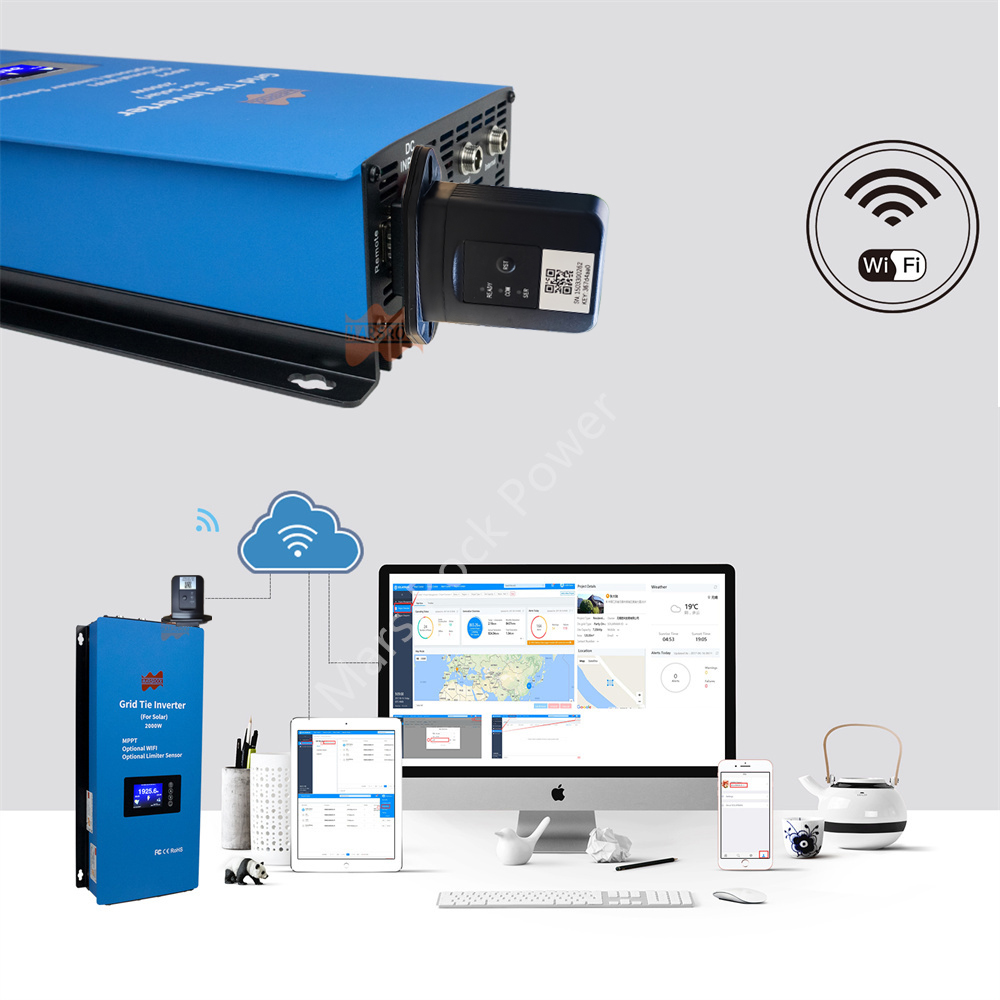 Inversor Solar de 2000W, 2 Fas - Grid Tie Inverter Limiter 2000W reseña y precio